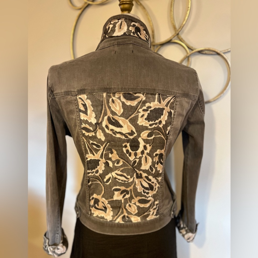 XL Upcycled Dear John Embellished Denim Jacket